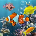 fish aquarium android application logo